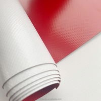 Tissu double face de bâche de PVC 750gsm imperméable ignifuge anti-rouille résistant à la tache toile de tente enduite de modèle de bloc