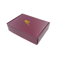 Boîte d'expédition en carton ondulé personnalisée pour vêtements, chaussettes, fourrures, emballage cadeau, matériaux recyclés, papier kraft, taille et couleur personnalisées