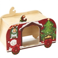 Maisonnette en bois de Noël pour hamster, style nordique, décoration de cage pour petits animaux, mobilier pour hamster, hamster géant, hamster nain
