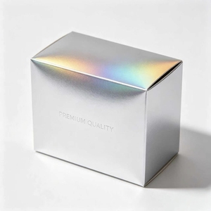 Custom Laser Cosmetic Paper Card <strong>Box</strong> Holographic Beauty <strong>Gift</strong> Two Tuck Card <strong>Box</strong> for Packaging - Product Image 3