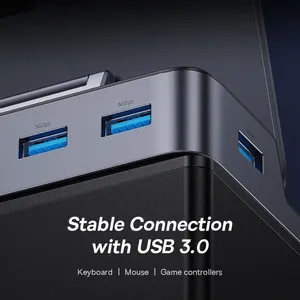 <span class=keywords><strong>Baseus</strong></span>-Estación de acoplamiento <span class=keywords><strong>USB</strong></span> C para Steam Deck Nintend Switch tipo C a HDMI compatible 4K @ 60Hz RJ45 PD 100W tipo C <span class=keywords><strong>USB</strong></span> 3,0 <span class=keywords><strong>Hub</strong></span> - Product Image 3