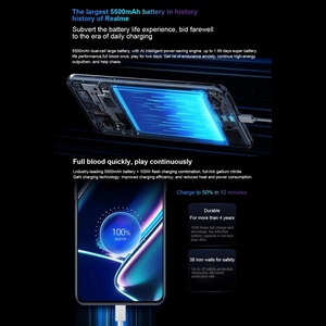 Nuevo Producto <span class=keywords><strong>GT</strong></span> Neo5 SE 12GB+512GB Teléfono Celular Inteligente con Doble SIM <span class=keywords><strong>Realme</strong></span> UI 4.0/<span class=keywords><strong>Android</strong></span> 13 NFC 5G Pantalla LCD de 144Hz Carga Rápida de 100W - Product Image 5