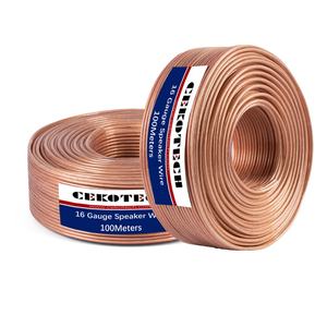 Câble audio RCA OFC transparent 22AWG à paires torsadées, gaine PVC, pour système audio HIFI, cinéma maison, voiture, enroulé en <span class=keywords><strong>bobine</strong></span> - Product Image 1