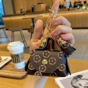 Mini sac à monnaie extensible ultra-léger en PVC créatif avec pendentif gland porte-clés et rangement portable pour écouteurs - Product Image 4