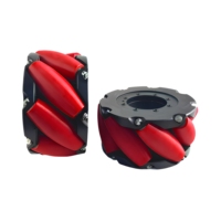 Ensemble de 4 roues Mecanum de 8 pouces avec revêtement en PU