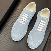 Chaussures de sport décontractées pour hommes, style italien, originales et luxueuses, en maille respirante, légères, à semelle souple, à lacets