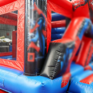 Castillo Inflable Comercial con Tobogán de Superhéroes, PVC, 13x13x10 Pies, Garantía de 3 Años, Capacidad >200 kg, Alquiler para Eventos y Fiestas al Aire Libre - Product Image 4