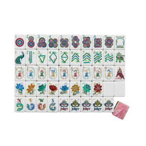 Le meilleur ensemble de tuiles de mahjong américain pour quatre joueurs, avec des bandes acryliques présentant le motif <span class=keywords><strong>JOKER</strong></span>, gravées sur 160 tuiles. - Product Image 4
