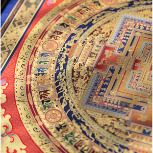 งานศิลปะทองเหลืองลายคาลาจักราแมนดาลา งานฝีมือระดับพรีเมียมแบบ<span class=keywords><strong>จีน</strong></span>-ทิเบต สำหรับการทำสมาธิขั้นสูง ใช้เป็นเครื่องมือสำหรับนักสำรวจทางจิตวิญญาณ และของตกแต่ง - Product Image 4