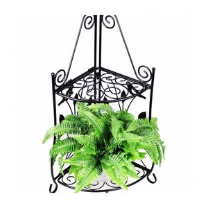Outdoor indoor Metal Corner Plant Stand <span class=keywords><strong>2</strong></span> tier flower pot shelf - Product Image 1