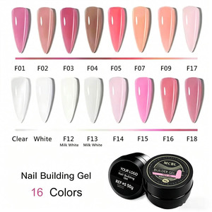 โพลีเจลสีชมพูคุณภาพสูงสำหรับมืออาชีพ ขายดี 8 สี เนื้อเจลหนา แข็งแรง ติดทนนาน สำหรับต่อเล็บ ยูวี เจลสีสันสดใส สำหรับร้านเสริมสวย - Product Image 6