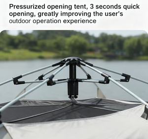 Tenda Esagonale Grande per Esterni Completamente Automatica, Attrezzatura da Campeggio e Escursionismo Resistente e Impermeabile per Gite all'Aperto - Product Image 5