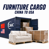 Expédition de meubles de Chine vers les États-Unis, fret maritime LCL, agent d'expédition porte-à-porte