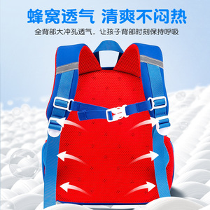 ZnBaby Kids <b>Backpack</b> 13 Inches Waterproof Toddler <b>School</b> Bag Unisex Red Blue Design - Product Image 4