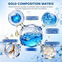 Crème pour le visage GHK-Cu, crème raffermissante au peptide de cuivre bleu, hydratante et facilement absorbable, répare la barrière cutanée, crème anti-âge OEM