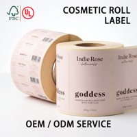 Étiquettes autocollantes personnalisées en vinyle PVC imperméable pour emballages cosmétiques, soins de la peau et lotions corporelles