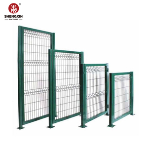 Panneau <span class=keywords><strong>de</strong></span> treillis métallique soudé enduit <span class=keywords><strong>de</strong></span> poudre unique Porte <span class=keywords><strong>de</strong></span> ferme Porte <span class=keywords><strong>de</strong></span> clôture métallique 3D - Product Image 5