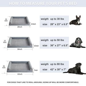 Camas para Perros Grandes, Cama Ortopédica para Perros Medianos y Grandes, Cama Impermeable para Mascotas con Funda Extraíble y Lavable - Product Image 6