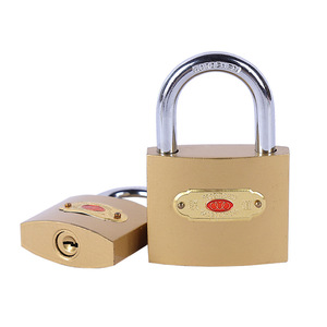 Candado de Seguridad Imitación Cobre 32mm 38mm 50mm 63mm con Bloqueo de Palanca Única para Uso Doméstico, Cuerpo Rectangular de Hierro - Product Image 2
