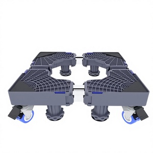 Base Universale <span class=keywords><strong>Antivibrazione</strong></span> per <span class=keywords><strong>Lavatrice</strong></span>, con Ruote Bloccabili e Regolabili, in Acciaio Inox/Ferro - Product Image 4