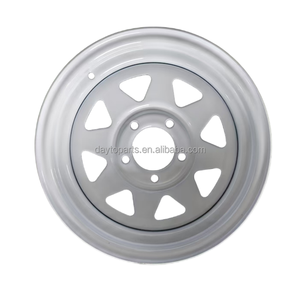 DAYTOP alliage <span class=keywords><strong>13</strong></span> pouces <span class=keywords><strong>jante</strong></span> en acier noir 108mm PCD 0mm ET remplacement prix compétitif pour remorques - Product Image 1