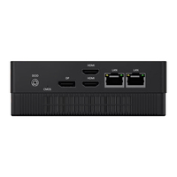 Mini host Barebone de alto rendimiento para el hogar, Ordenador de oficina NVME 2280 PCIE 3,0, almacenamiento 2,5G, puertos Ethernet duales, MINI PC AMD R7