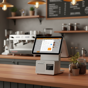 เครื่องบันทึกเงินสดแบบ All-in-One หน้าจอสัมผัสคู่ขนาด 15.6 นิ้ว พร้อมเครื่องพิมพ์ในตัว รุ่น K17 ระบบสัมผัสคู่ - Product Image 1