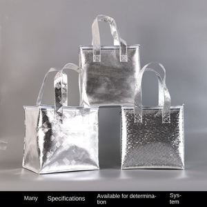 Aluminized Eco-friendly Waterproof Non-woven Grass Insulation <b>Bag</b> Large Capacity Takeaway Milk Tea <b>Ice</b> <b>Bag</b> Baking <b>Bags</b> - Product Image 3