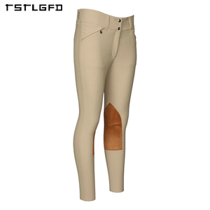 Culottes d'équitation pour femmes de haute qualité, respirantes, anti-boulochage, coupe ajustée, 100% coton, lavées, pour le sport - Product Image 5