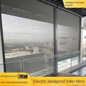 <span class=keywords><strong>Volet</strong></span> <span class=keywords><strong>roulant</strong></span> extérieur coupe-vent, pare-soleil électrique, isolation thermique, balcon, ombrage total, gazebo, rideau de levage, lumière du soleil, verre - Product Image 4