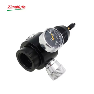 Adaptateur CO2 Zimakyfa CQJT-REG en alliage d'aluminium noir pour capsule CO2 12g, chargeur rapide pour outil pneumatique, adaptateur de remplissage 3000 PSI - Product Image 3