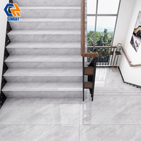 Carrelage de sol pour escalier en céramique polie antidérapante de 470x1200 mm, aspect marbre vert, carrelage pour escalier de maison, marches pour escaliers