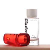Flacon de parfum en verre plat personnalisé de 100 ml, de luxe, vide, réutilisable, avec pulvérisateur et scellant, diffuseur à bâtonnets, avec logo, vente en gros