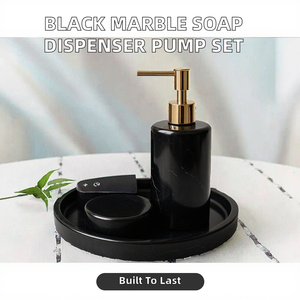 Ensemble de distributeurs de savon de salle de bain en plastique imperméable à quatre pièces, distributeur de savon moussant pour douche, distributeur de shampoing, bouteille de savon, pompe de 500 ml - Product Image 2