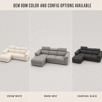 Meistverkaufte Moderne Luxus Wohnzimmermöbel Stoffsofa mit Beweglicher Rückenlehne Samt Baumwolle und Leinen Stoff Modulares Sofa