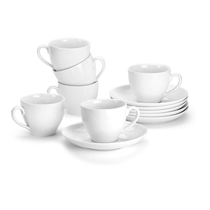 Juego de taza y platillo de cerámica de material de porcelana de hueso nuevo <span class=keywords><strong>Continental</strong></span> de estilo europeo de 200ml - Product Image 4