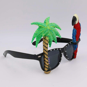 Nouveauté Lunettes de soleil Crazy Hawaiian Flamingo Coconut Tree Party Lunettes de soleil - Product Image 5
