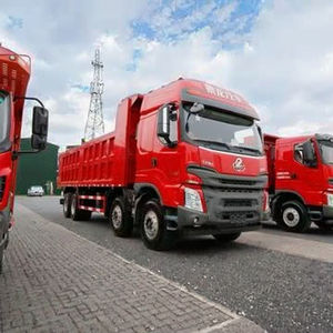 东风柳汽8X4自卸车，带神百16吨装砖抓斗吊臂自卸车，带随车起重机 - Product Image 3