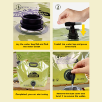 Sac à eau portable robuste - Contenant d'eau pliable extra épais à grande capacité pour le camping et les voyages en plein air