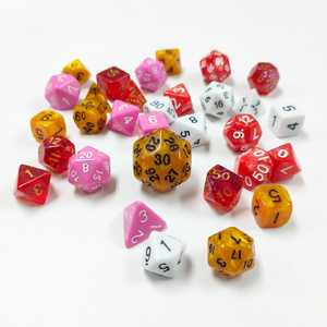 Ensemble de dés à noyau liquide Star Planet, 7 pièces, dés DND faits à la main, jeu de table TRPG, dés polyédriques en résine personnalisés, vente en gros - Product Image 3