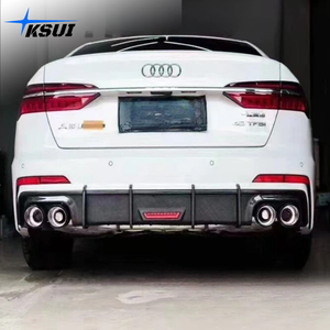 ลิ้นกันชนหลังคาร์บอนไฟเบอร์ทรง K สไตล์ KSUI A6 <span class=keywords><strong>S6</strong></span> สำหรับ <span class=keywords><strong>Audi</strong></span> A6 <span class=keywords><strong>S6</strong></span> C8 ปี <span class=keywords><strong>2020</strong></span>+ - Product Image 5