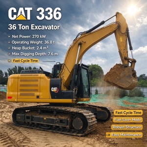รถขุดไฮดรอลิก Caterpillar 336GC มือสอง รถขุดขนาดใหญ่สำหรับงานเหมือง พร้อมสภาพการทำงานที่เชื่อถือได้ - Product Image 1