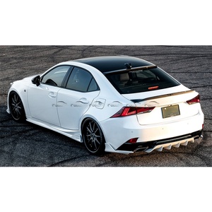 Artisan Type FRP Carbon Fiber Rear Bumper Lip <b>Diffuser</b> Rear Splitter for Lexus IS F Sport AIN GAIN - Product Image 5
