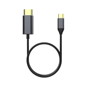 Convenient USB-C to HDMI Cable with Micro and USB 2.0 Connectors Nylon Braided Highest 4K@60HZ HD Casting Charging Function