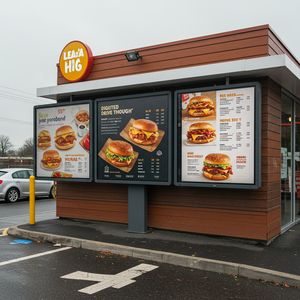 MWE IP65 43 55 polegadas intempéries publicidade exterior tela Digital Signage para restaurantes lojas de varejo Drive-thru-Menus - Product Image 4