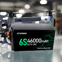 Batteries polymère lithium haute capacité 46000mAh/72000mAh personnalisables 6S/12S à décharge élevée pour drones agricoles