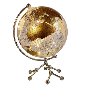 Globo terráqueo transparente de 8 pulgadas al por mayor, mapa decorativo iluminado del mundo para decoración de hogar y oficina - Product Image 2