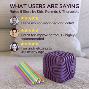 Silicone Sensory Activity Board Educational Toy For 3+ Year Kids Adults Calming Stress Anxiety ADHD Autism Acrylic Graduations - Product Image 4