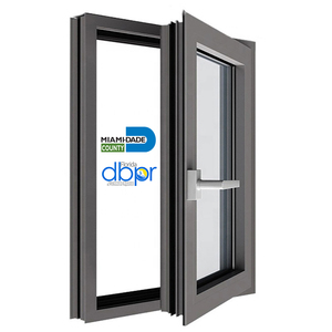 Florida Noa Miami-Dade Hurricane Proof Impact windows Aluminum <strong>Glass</strong> Window Casement Hurricane Impact windows