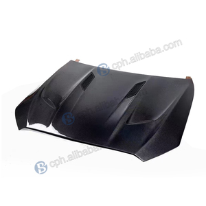 BENSNEES Reemplazo delantero Negro Estilo <span class=keywords><strong>GT</strong></span> Capó de fibra de carbono para mercedes-benz Clase C W206 Capó de carbono - Product Image 2